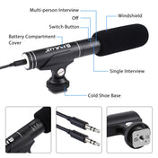 PULUZ Professional Interview Condenser Video Shotgun Microphone with 3.5mm Audio Cable for DSLR & DV Camcorder Eurekaonline