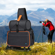 PULUZ Triangle Style SLR Camera Bag Sling Waterproof Backpack Shoulder Messenger Bags with Removable Lens Bag(Black) Eurekaonline