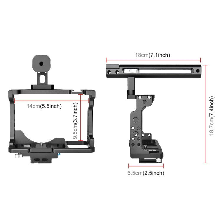 PULUZ Video Camera Cage Filmmaking Rig with Handle for Nikon Z6 / Z7(Black) Eurekaonline