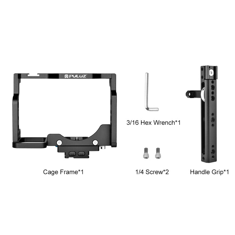 PULUZ Video Camera Cage Filmmaking Rig with Handle for Nikon Z6 / Z7(Black) Eurekaonline