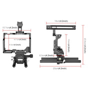 PULUZ Video Camera Cage Stabilizer with Handle & Rail Rod for Nikon Z6 / Z7(Black) Eurekaonline