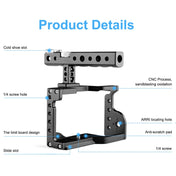 PULUZ Video Camera Cage Stabilizer with Handle for Sony A6600 / ILCE-6600(Black) Eurekaonline