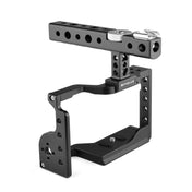 PULUZ Video Camera Cage Stabilizer with Handle for Sony A6600 / ILCE-6600(Black) Eurekaonline