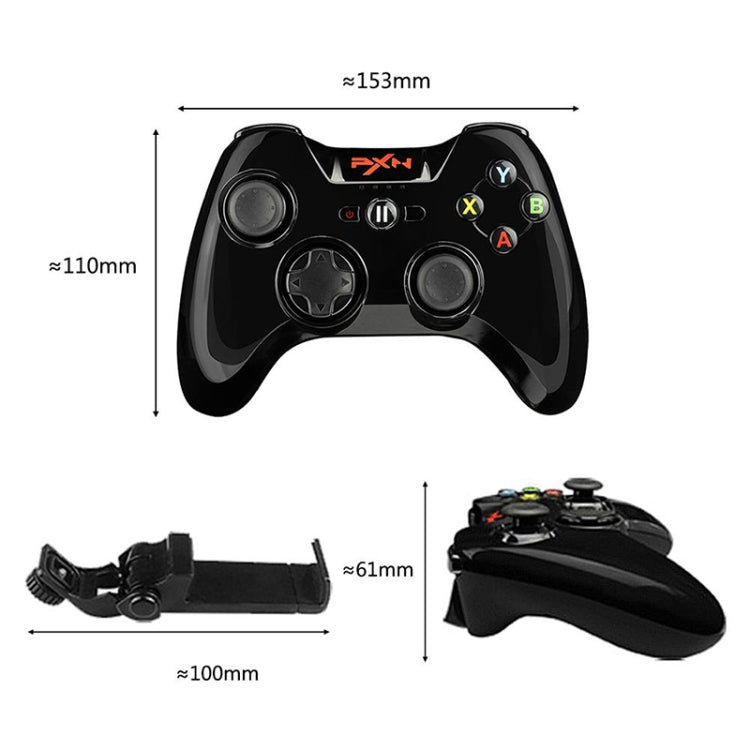 PXN PXN-6603 MFI Mobile Phone Wireless Bluetooth Game Handle Controller, Compatible with iOS System(Black) Eurekaonline