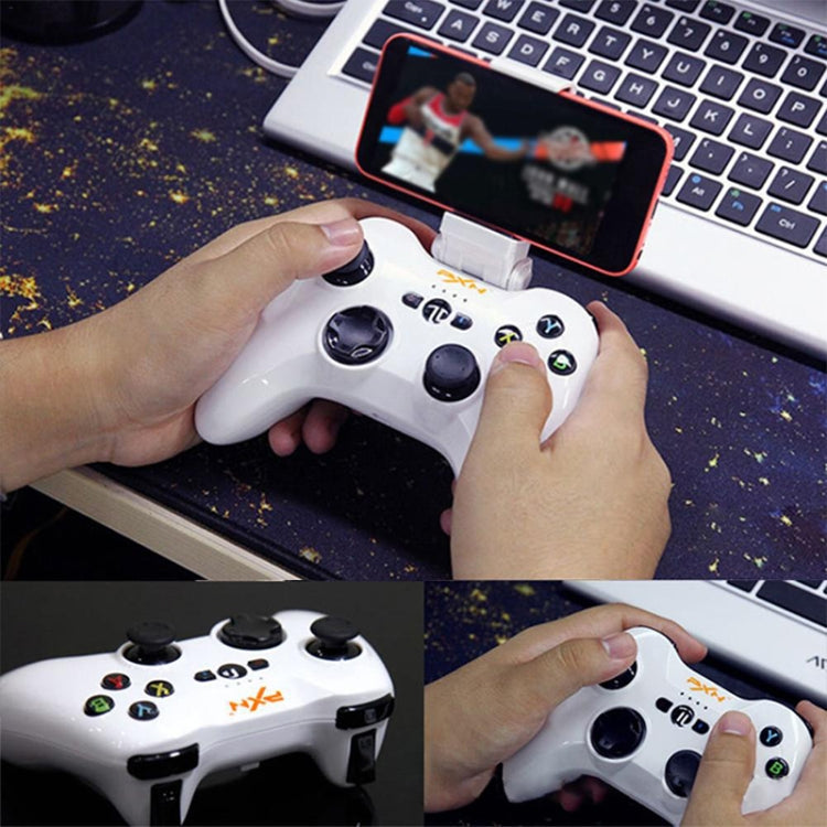 PXN PXN-6603 MFI Mobile Phone Wireless Bluetooth Game Handle Controller, Compatible with iOS System(White) Eurekaonline