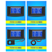 Peacefair English Version Multifunctional AC Digital Display Power Monitor, 100A (Open and Close CT) Eurekaonline