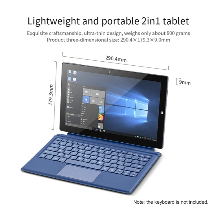 PiPO W11 2 in 1 Tablet PC, 11.6 inch, 8GB+128GB, Windows 10 System, Intel Gemini Lake N4120 Quad Core Up to 2.6GHz, with Stylus Pen Not Included Keyboard, Support Dual Band WiFi & Bluetooth & Micro SD Card Eurekaonline