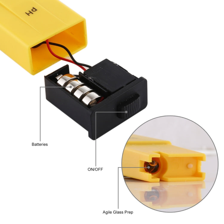 Pocket-sized PH Meter with ATC(Yellow) Eurekaonline