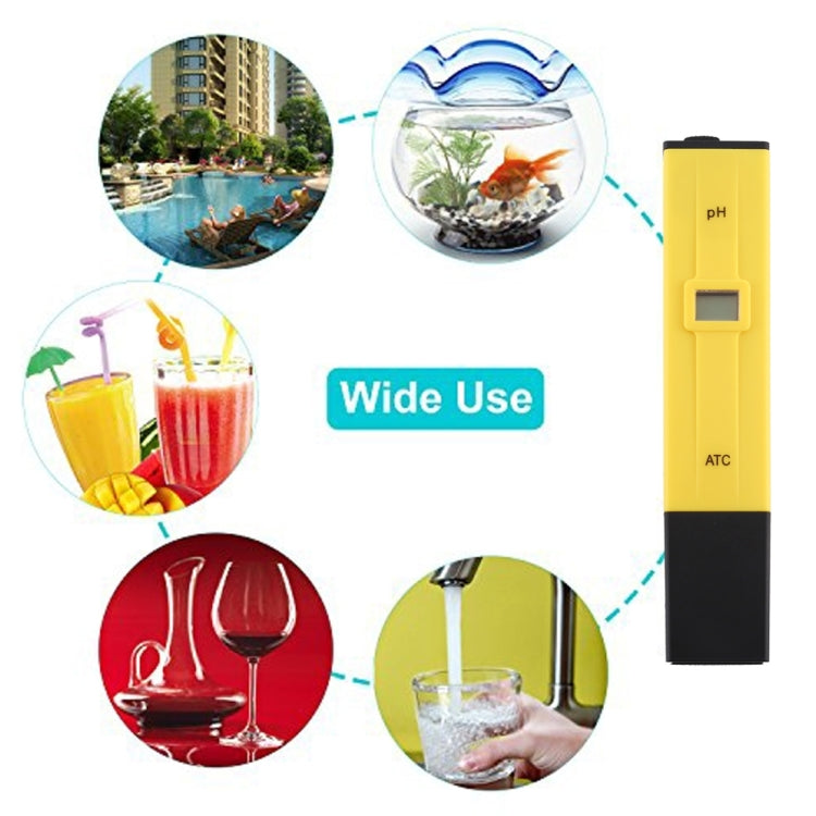 Pocket-sized PH Meter with ATC(Yellow) Eurekaonline