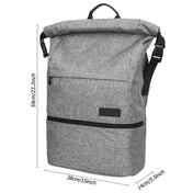 Polyester Waterproof Laptop Backpack with USB Interface Capacity: 35L (Light Grey) Eurekaonline