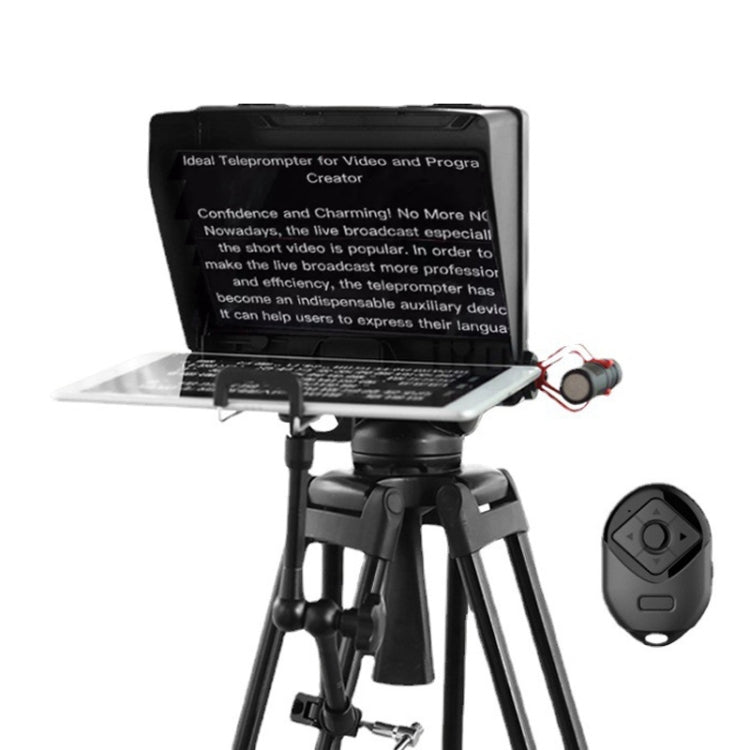 Portable Camera SLR Photography Large Screen Teleprompter(Black) Eurekaonline