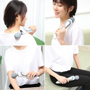 Portable Mini Multifunctional Physiotherapy Electric Hand-held Massage Stick(White) Eurekaonline