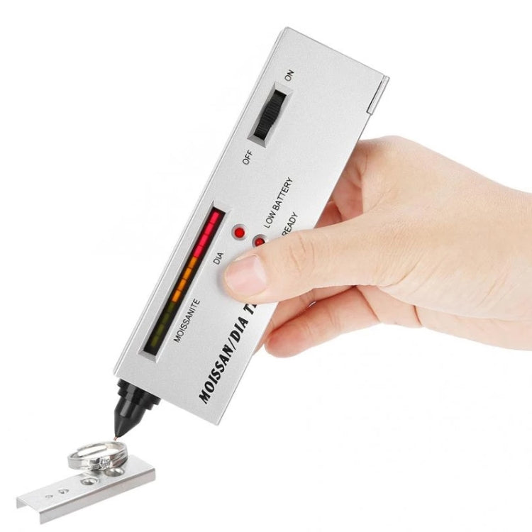 Portable Moissanite / Diamond Tester, DC 9V Battery(Silver) Eurekaonline