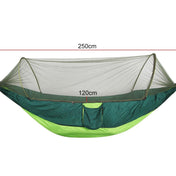 Portable Outdoor Camping Full-automatic Nylon Parachute Hammock with Mosquito Nets, Size : 250 x 120cm (Army Green) Eurekaonline