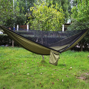 Portable Outdoor Parachute Hammock with Mosquito Nets (Army Green) Eurekaonline