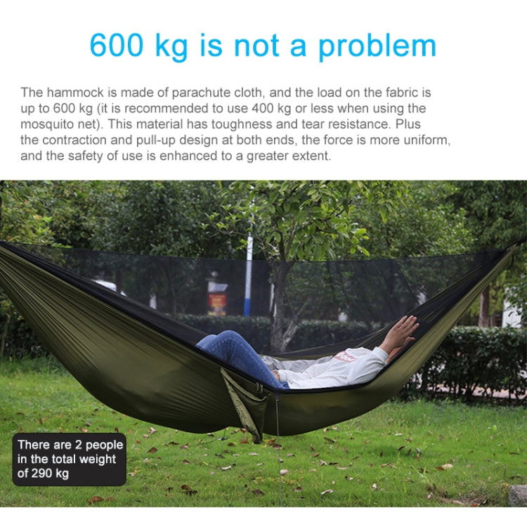 Portable Outdoor Parachute Hammock with Mosquito Nets (Blue) Eurekaonline