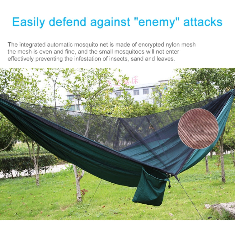 Portable Outdoor Parachute Hammock with Mosquito Nets (Dark Blue + Baby Blue) Eurekaonline