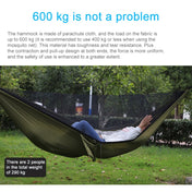 Portable Outdoor Parachute Hammock with Mosquito Nets (Dark Blue + Baby Blue) Eurekaonline