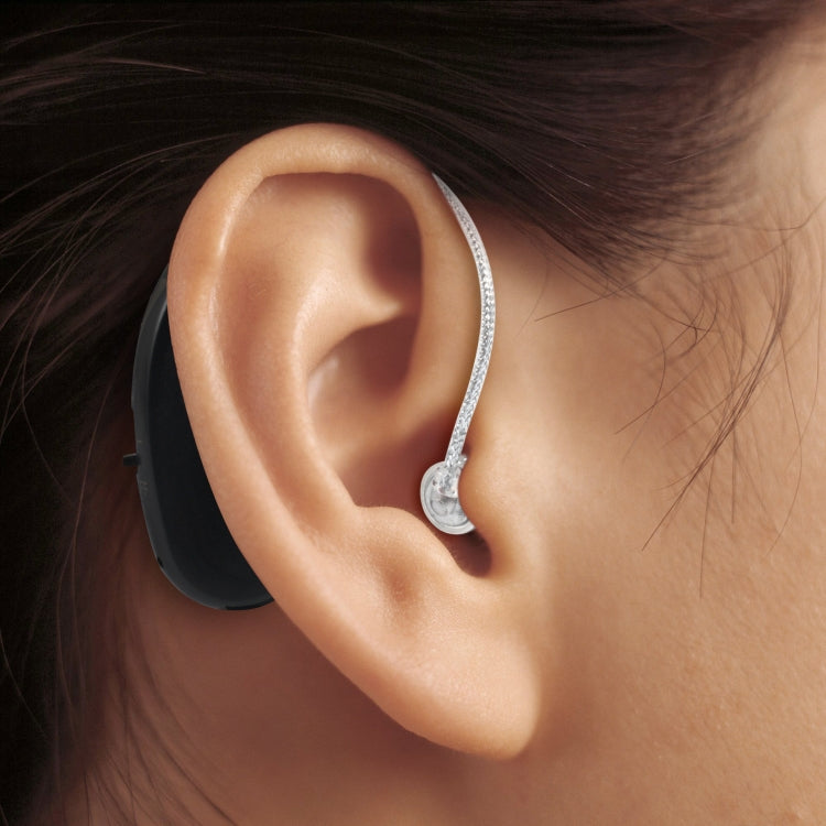 Portable Rechargeable Invisible Hearing Aid EU Plug(Black) Eurekaonline