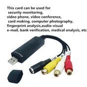 Portable USB 2.0 Video + Audio RCA Female to Female Connector for TV / DVD / VHS Support Vista 64 / win 7 / win 8 / win 10 / Mac OS Eurekaonline