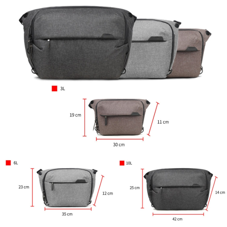 Portable Waterproof Photography SLR Camera Messenger Bag, Color: 6L Light Gray Eurekaonline