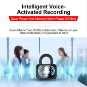 Q11 Intelligent HD Noise Reduction Lock Voice Recorder, Capacity:16GB(Black) Eurekaonline