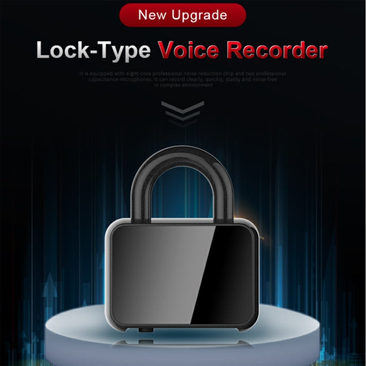 Q11 Intelligent HD Noise Reduction Lock Voice Recorder, Capacity:32GB(Black) Eurekaonline