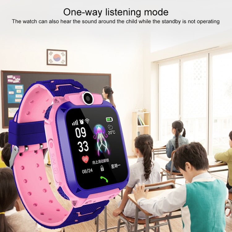 Q120 1.44 inch Color Screen Smartwatch for Children IP67 Waterproof, Support LBS Positioning / Two-way Dialing / One-key First-aid / Voice Monitoring / Setracker APP(Pink) Eurekaonline