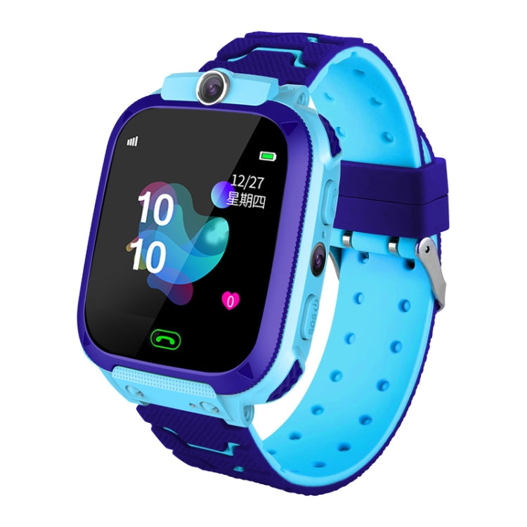 Q12B 1.44 inch Color Screen Smartwatch for Children, Support LBS Positioning / Two-way Dialing / One-key First-aid / Voice Monitoring / Setracker APP (Blue) Eurekaonline