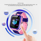 Q12B 1.44 inch Color Screen Smartwatch for Children, Support LBS Positioning / Two-way Dialing / One-key First-aid / Voice Monitoring / Setracker APP (Blue) Eurekaonline