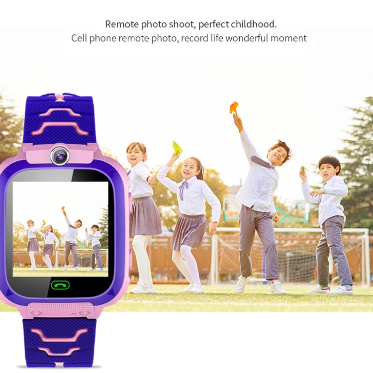 Q12B 1.44 inch Color Screen Smartwatch for Children, Support LBS Positioning / Two-way Dialing / One-key First-aid / Voice Monitoring / Setracker APP (Blue) Eurekaonline