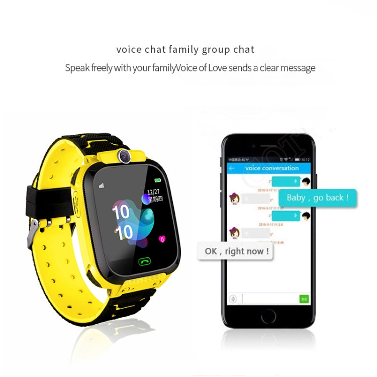 Q12B 1.44 inch Color Screen Smartwatch for Children, Support LBS Positioning / Two-way Dialing / One-key First-aid / Voice Monitoring / Setracker APP (Blue) Eurekaonline