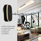 Q188-WW Intelligent Wireless Remote Control Waterproof Doorbell Pager with 45 Chord Music, US Plug/UK Plug/EU Plug Eurekaonline