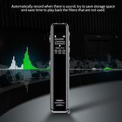 Q22 Multifunctional HD Noise Reduction Conference Recording Pen, Capacity:16GB(Black) Eurekaonline