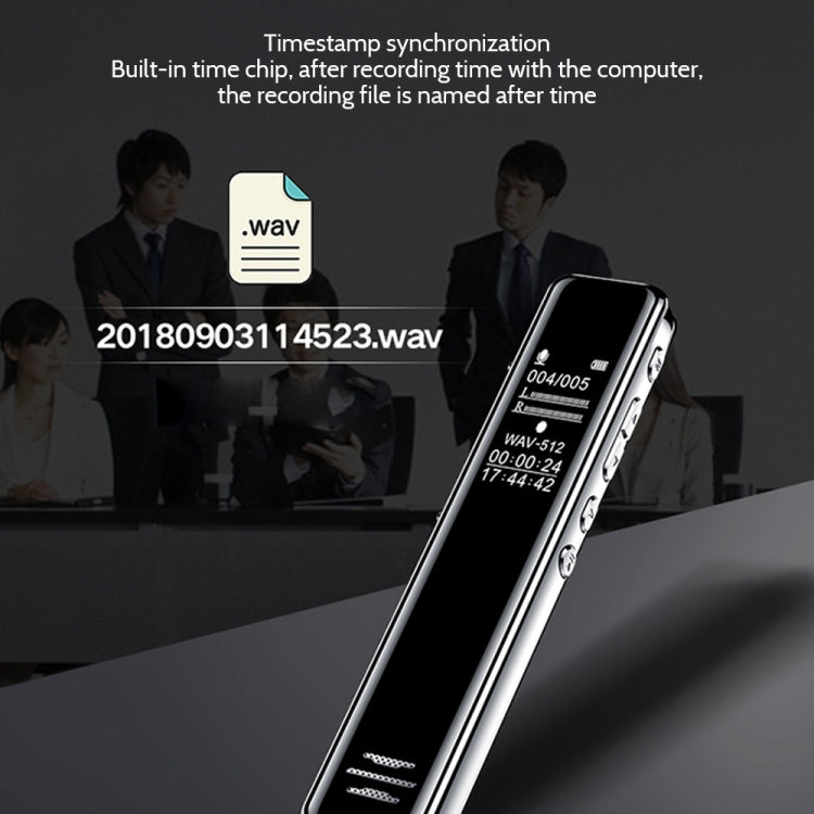 Q22 Multifunctional HD Noise Reduction Conference Recording Pen, Capacity:16GB(Black) Eurekaonline