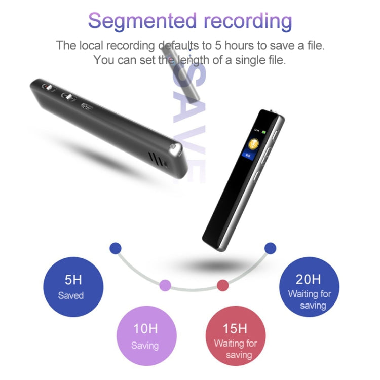Q33 External Play MP3 Voice Control High Definition Noise Reduction Recording Pen, 4G, Support Password Protection & One-touch Recording Eurekaonline