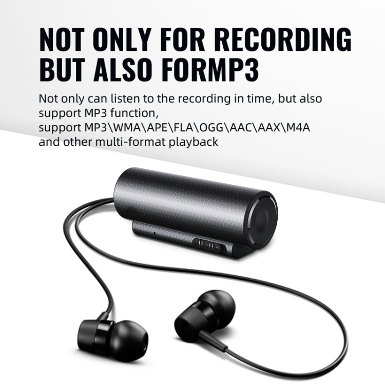 Q76 Smart HD Noise Reduction Voice Control Strong Magnetic Recording Pen, Capacity:16GB(Black) Eurekaonline