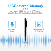 Q9 AI Intelligent High-definition Noise Reduction Conference Recording Pen Voice Control Recorder, Capacity:16GB(Black) Eurekaonline