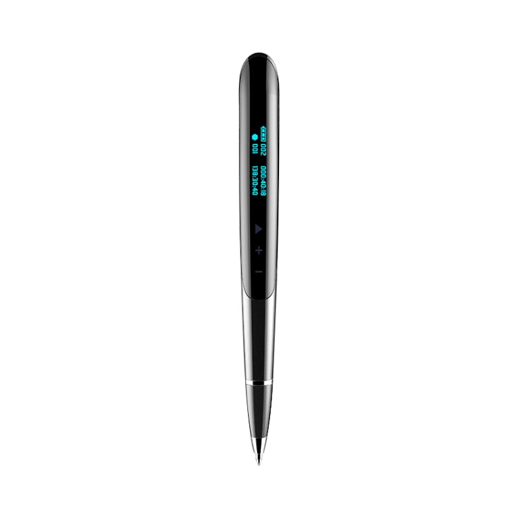 Q9 AI Intelligent High-definition Noise Reduction Conference Recording Pen Voice Control Recorder, Capacity:16GB(Black) Eurekaonline