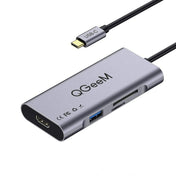 QGeeM 7 In 1 Multifunctional USB3.0 TYPE-C Extension HUB Adapter(QG-UH07-3 V1) Eurekaonline
