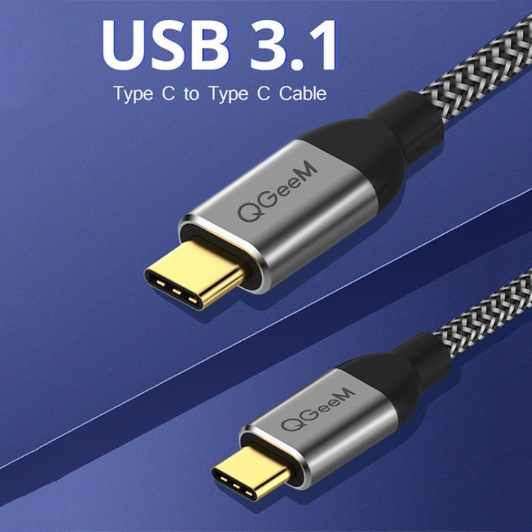 QGeeM QG-CC03 Type-C to Type-C USB3.1 Data Cable, Length: 1.8m(Black) Eurekaonline