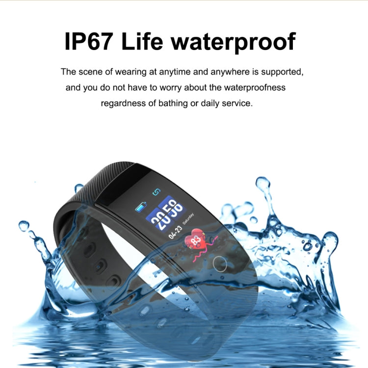 QS80 Plus 0.96 inches TFT Color Screen Smart Bracelet IP67 Waterproof, Support Call Reminder /Heart Rate Monitoring /Sleep Monitoring /Blood Pressure Monitoring /Sedentary Reminder (Blue) Eurekaonline