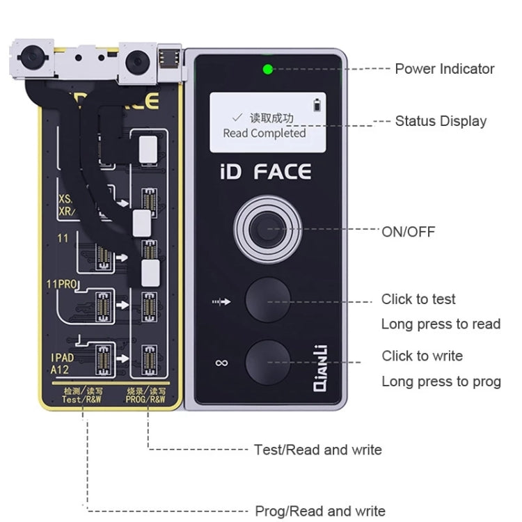 Qianli iD FACE Dot Projector Repairer Detector for iPhone XS Max Eurekaonline