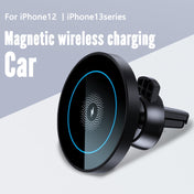 R-JUST CZ04 15W Rotatable Magnetic Car Wireless Charger Phone Holder for iPhone 12 / 13 Series(Black) Eurekaonline