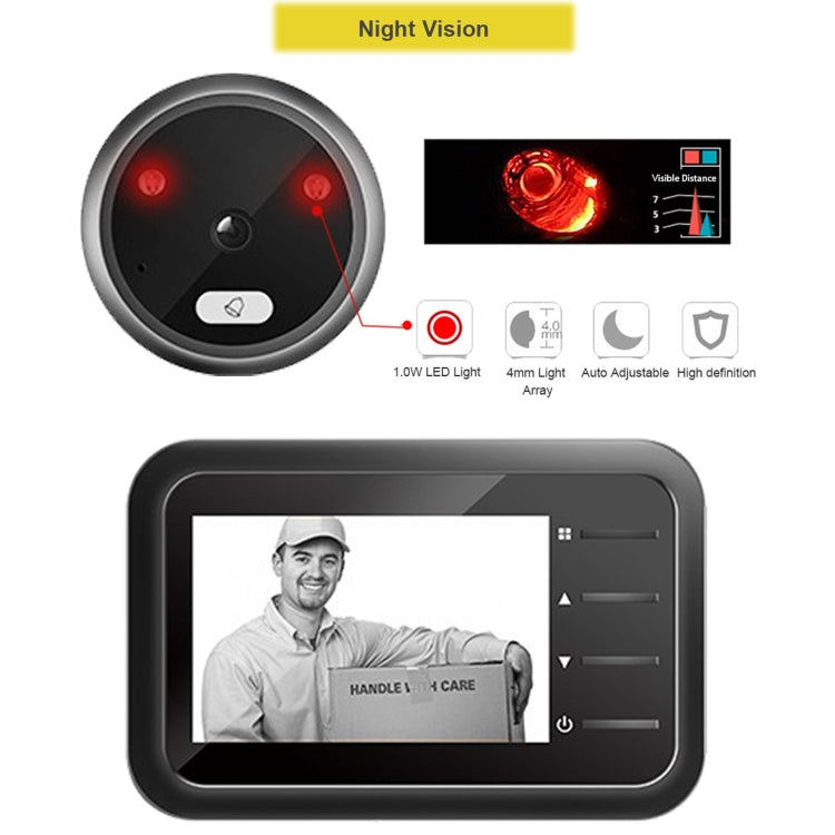 R11 2.4 inch TFT LCD Display Night Vision Photo Video Electronic Cat Eye Doorbell Eurekaonline