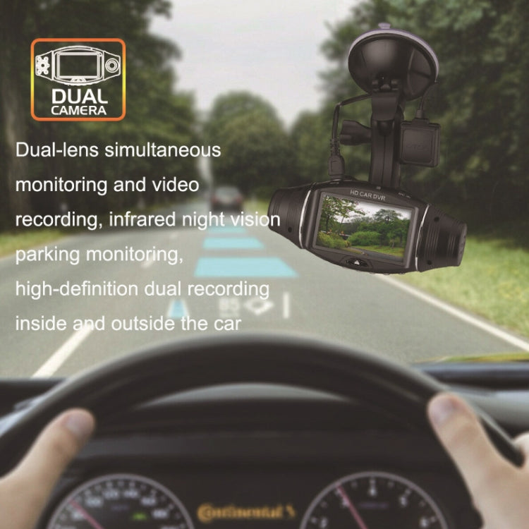 R310F Dual-lens 1080P Network Car Driving Recorder Auto Camera, Style: Without Card(With GPS) Eurekaonline