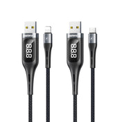 REMAX RC-096a Leader 1.2m 2.1 USB to USB-C / Type-C Intelligent Digital Display Aluminum Alloy Braid Fast Charging Data Cable Eurekaonline