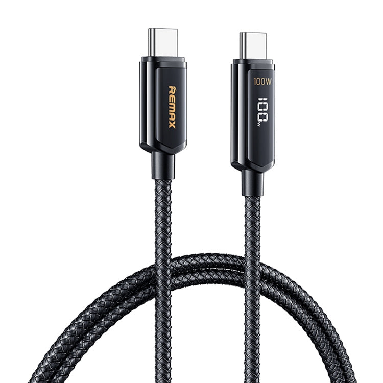  USB-C Intelligent Digital Display Zinc Alloy Braided Charging Data Cable, Length: 1.2m (Tarnish) Eurekaonline