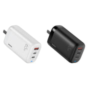 REMAX RP-U55 Territory Series 65W USB+Dual USB-C / Type-C Interface Fast Charger, Specification:CN Plug(Black) Eurekaonline