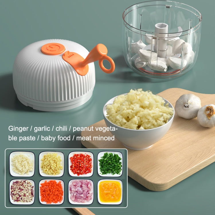 REMAX SL-BM03 Rechew Series Wireless Electric Garlic Stirrer Cordless Portable Food Processor (White) Eurekaonline